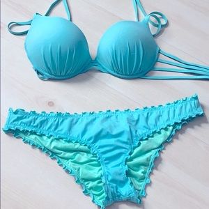 Super blue bathing suit